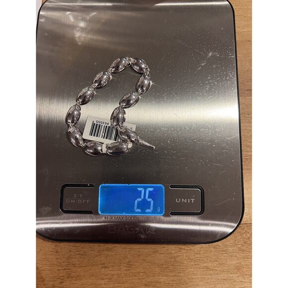 Links Of London Chunky Sterling Silver Tbar Bracelet Hallmark - Picture 7 of 8